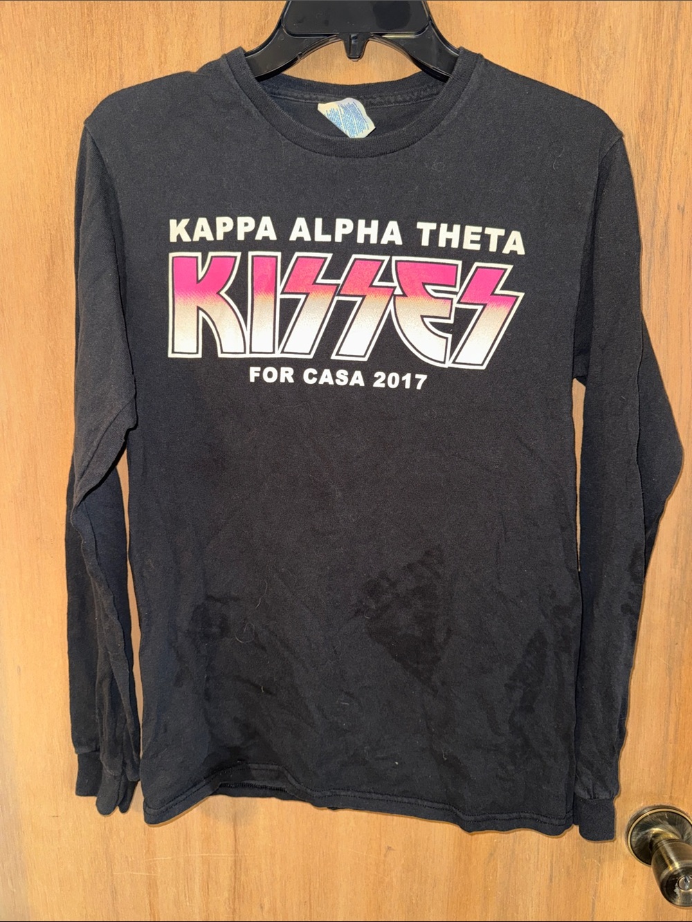 Kappa Alpha Theta 2017 KISS Parody Long Sleeve Tee Small Flaw